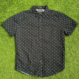 Cactus Star Patterned Short Sleeve Button-down Shirt